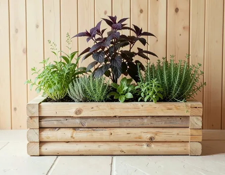 Esempio fioriere in legno