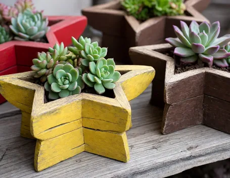 Idee originali per fioriere in legno